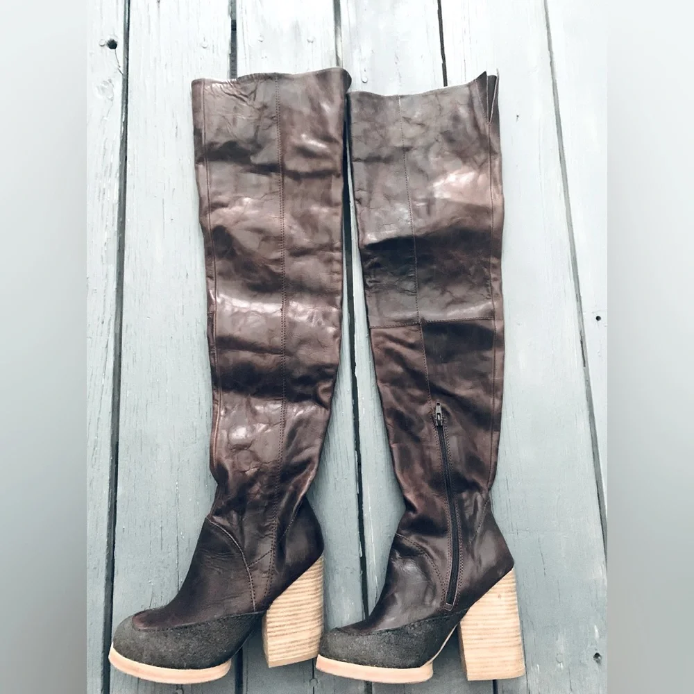 Free People ESTATE THIGH‎ HIGH Boots NWOBox.👢👢👢
